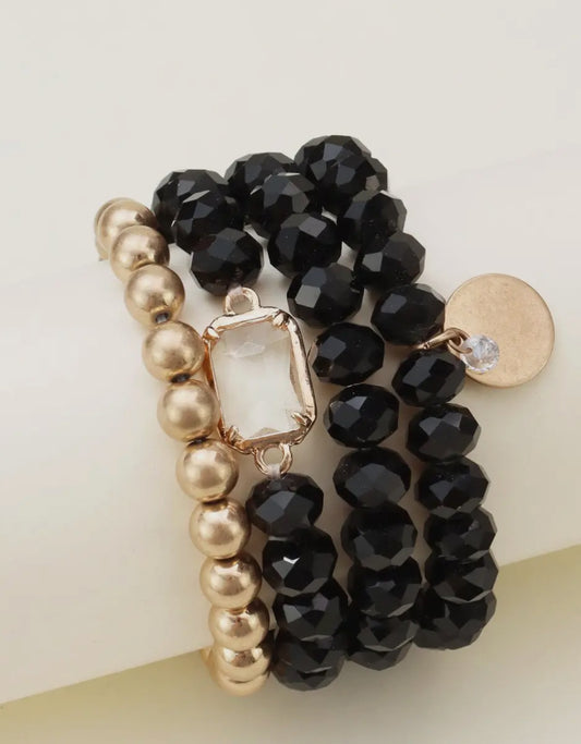 Crystal & Coin Bracelet