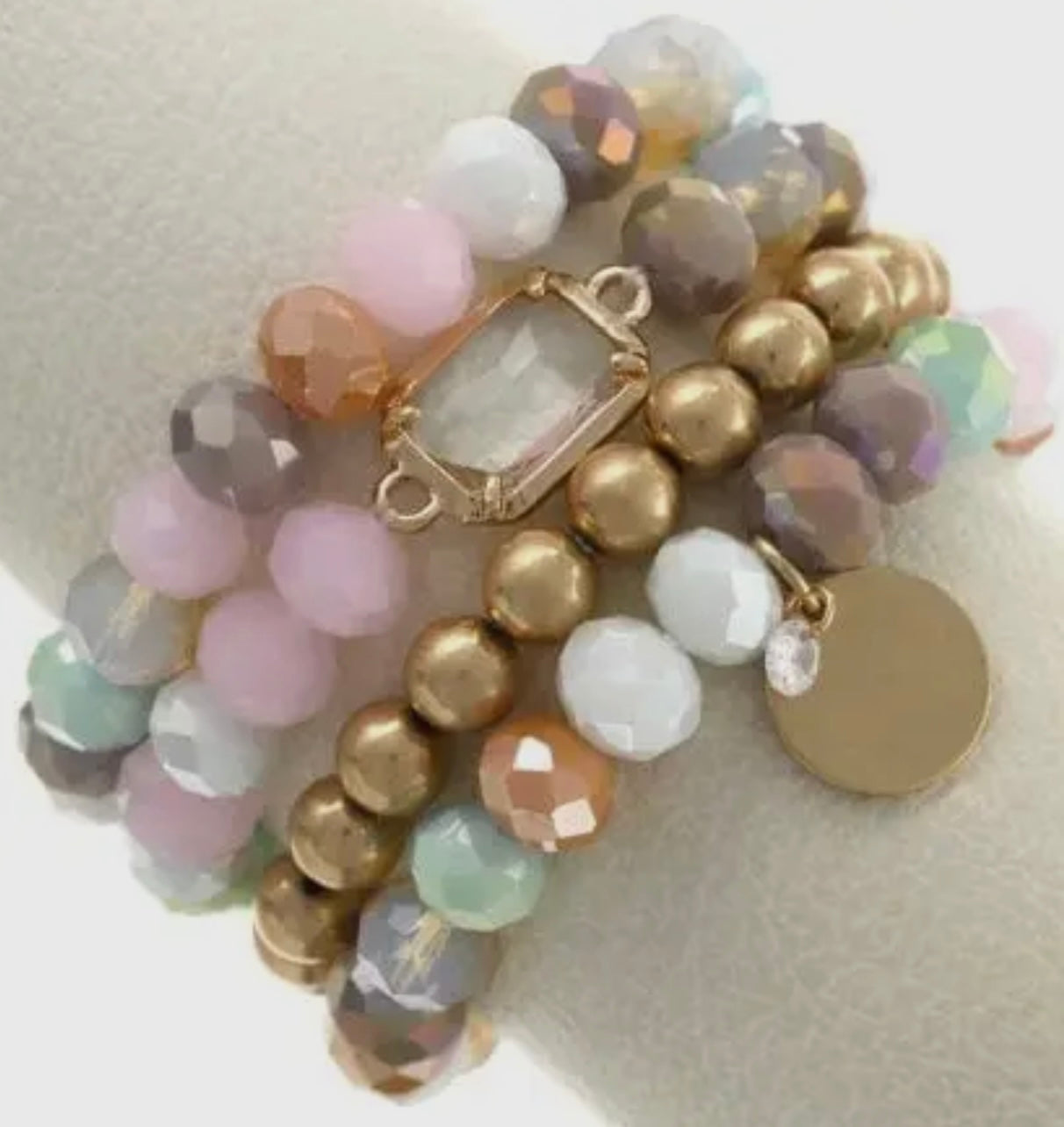 Crystal & Coin Bracelet