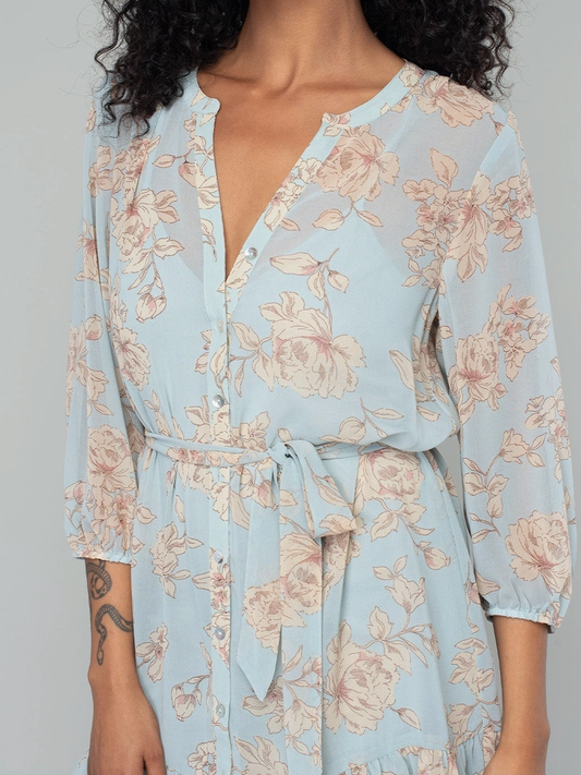 Dusty Blue Button Down Mini