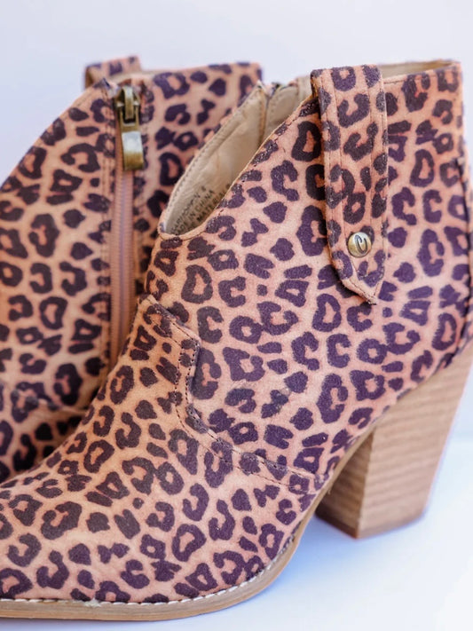 Corky’s Leopard Print Ankle Booties