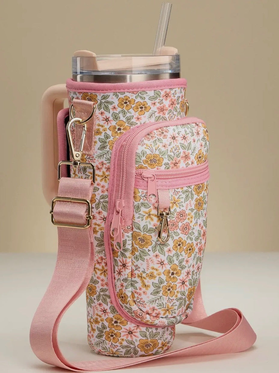Multi Floral Tumbler Carrier