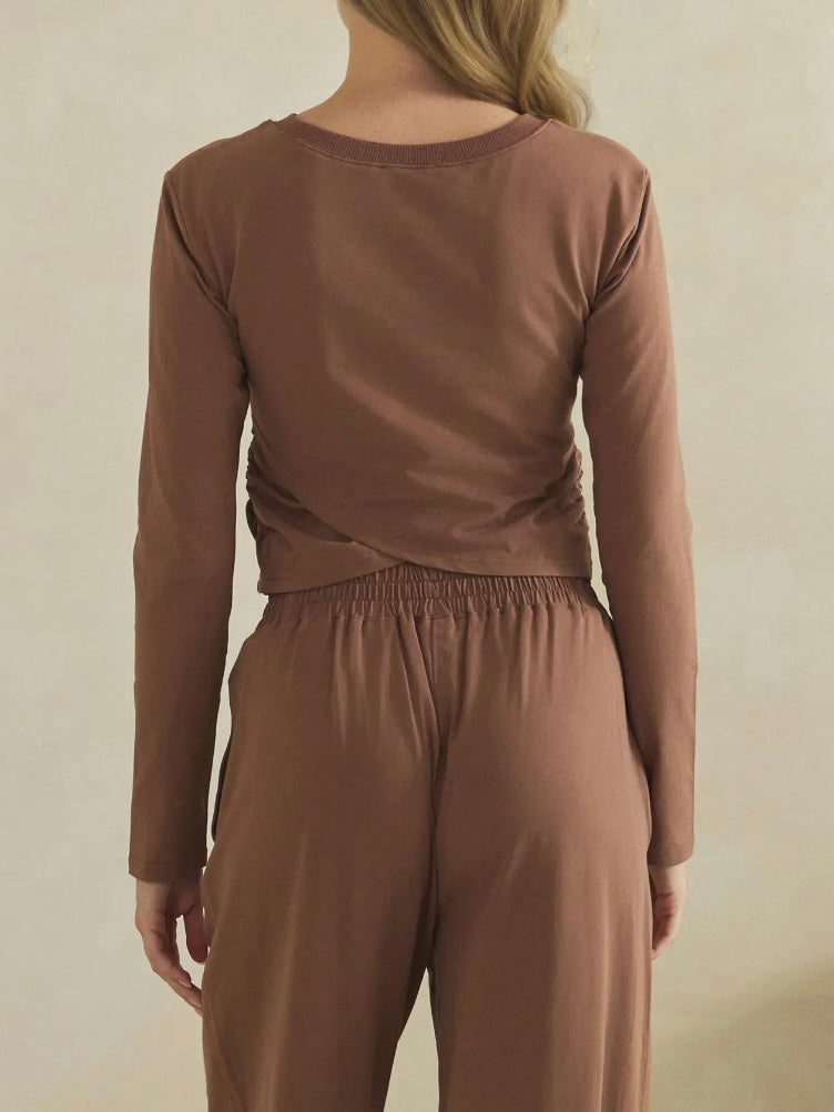 Mocha Cozy Twist Lounge Set