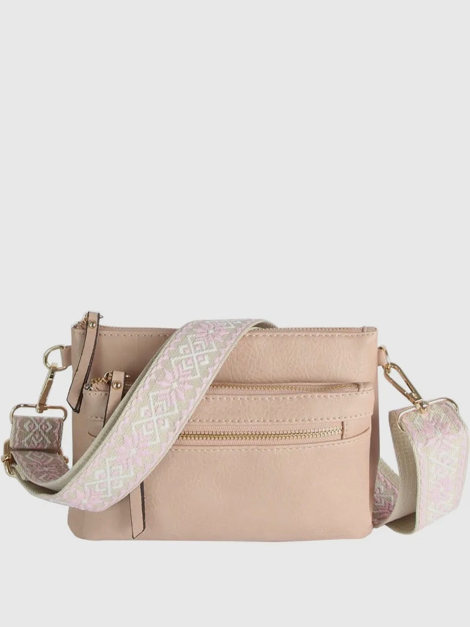 Blush Crossbody w/ Guitar Strap