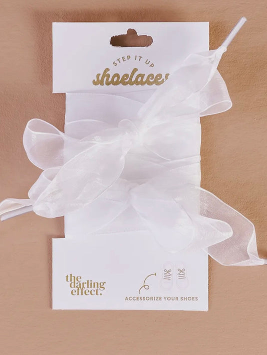 White Sheer Shoelaces