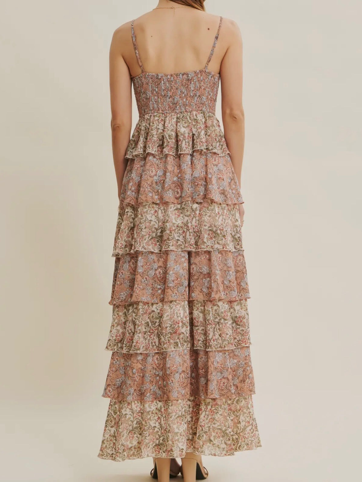 Meadow Whispers Tiered Maxi