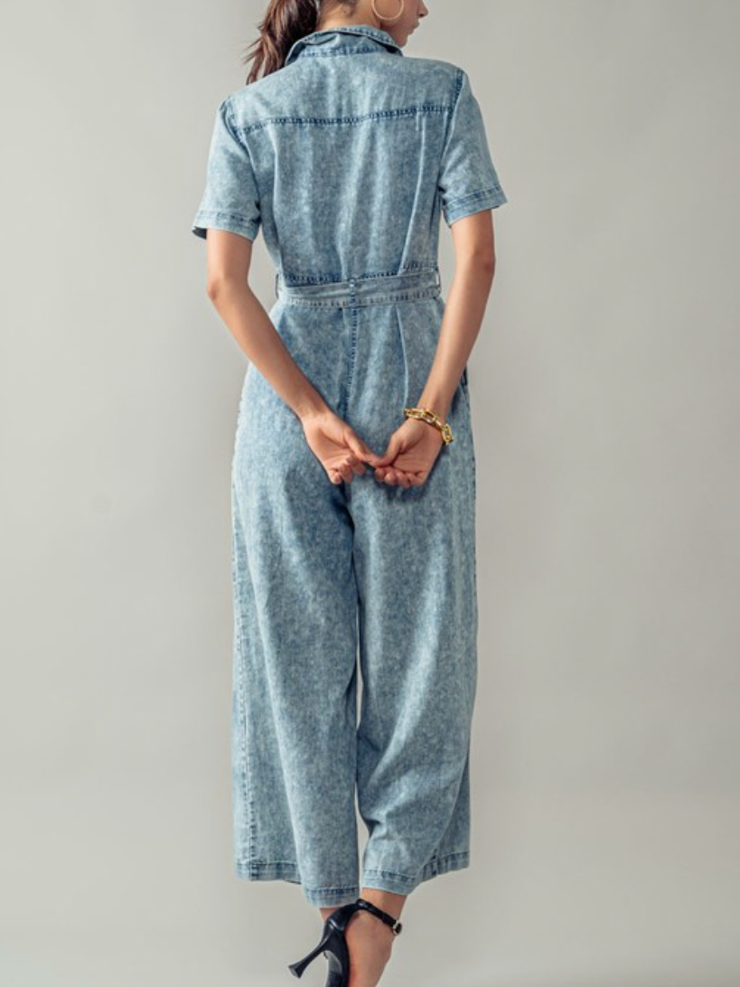 Acid Washed Jumpsuit