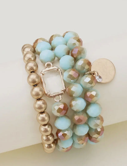 Crystal & Coin Bracelet