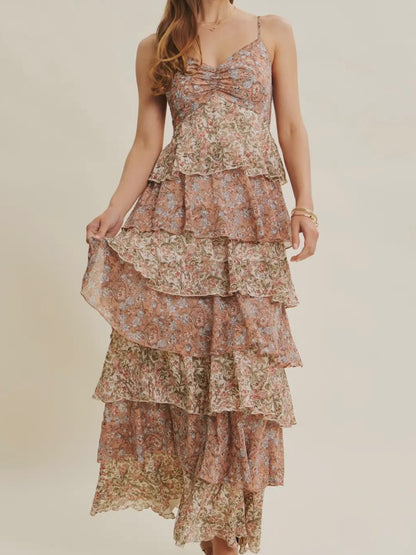 Meadow Whispers Tiered Maxi