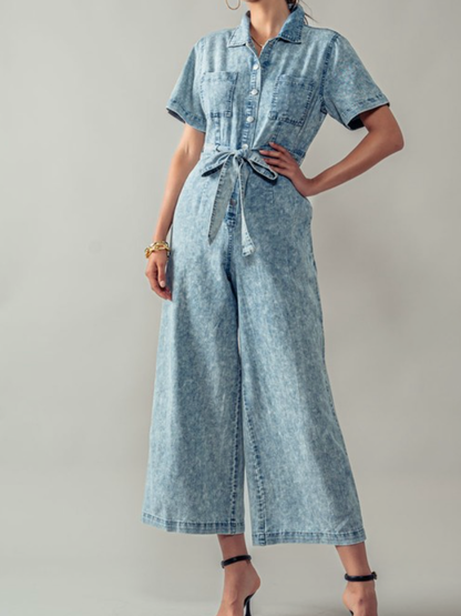 Acid Washed Jumpsuit