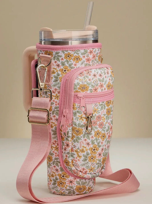 Multi Floral Tumbler Carrier