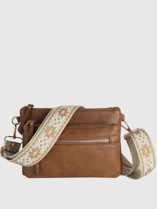 Brown Crossbody w/ Guitar Strap
