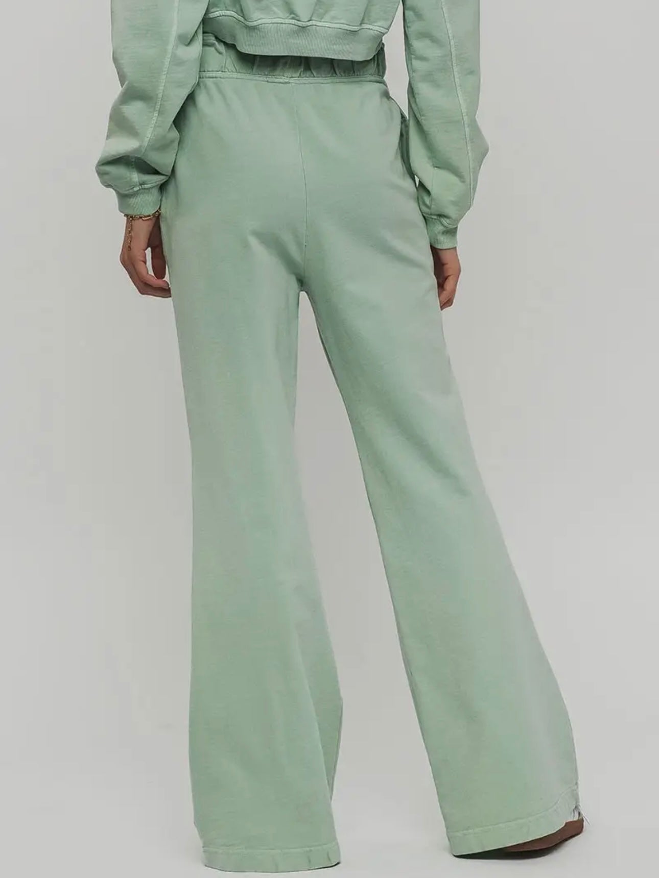 Mint Wide Leg Elastic Pants