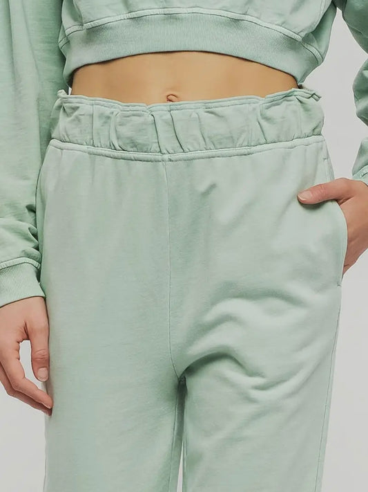 Mint Wide Leg Elastic Pants