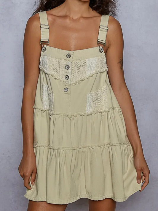 Beige Overall Lace Mini