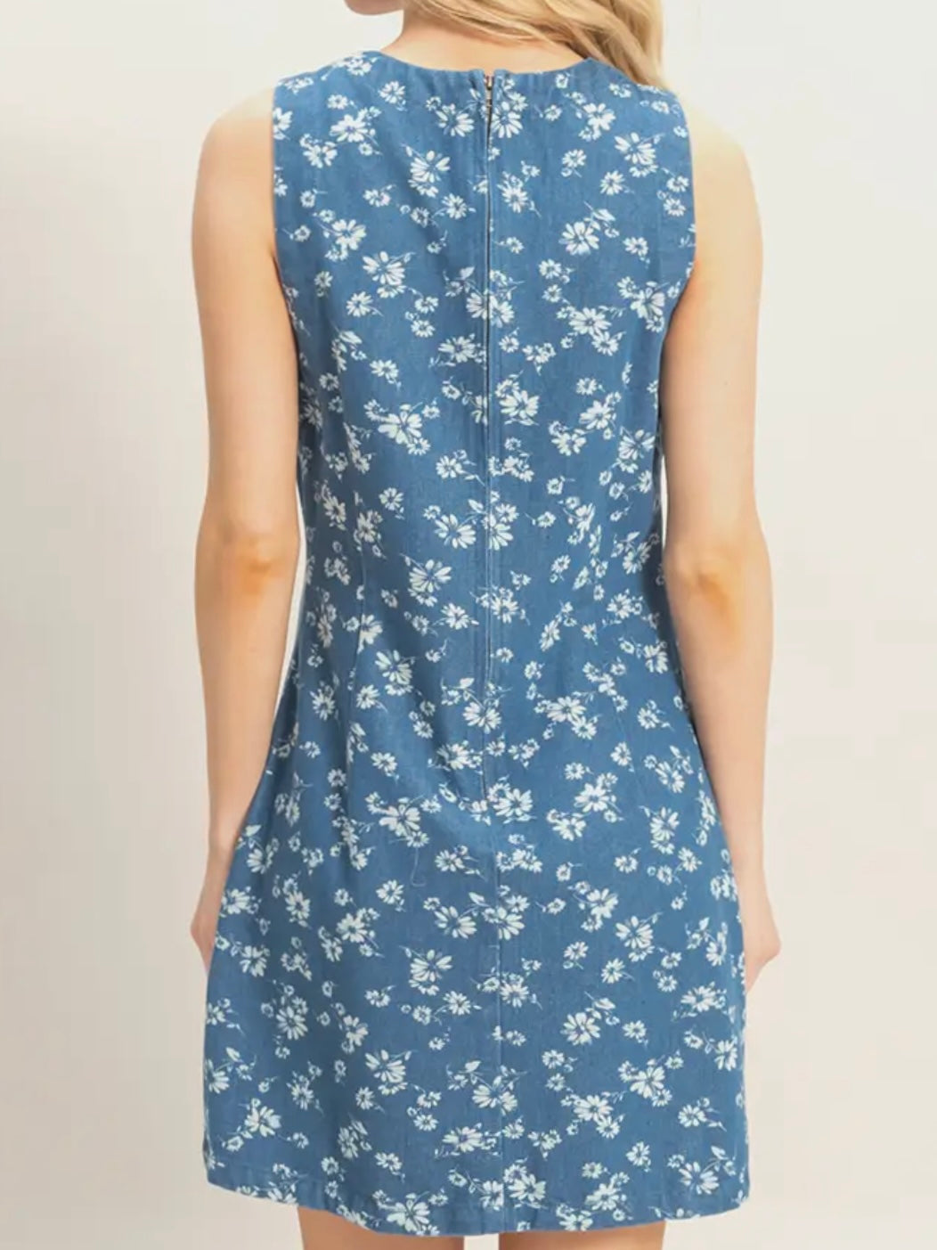 Sleeveless Floral A-Line Dress