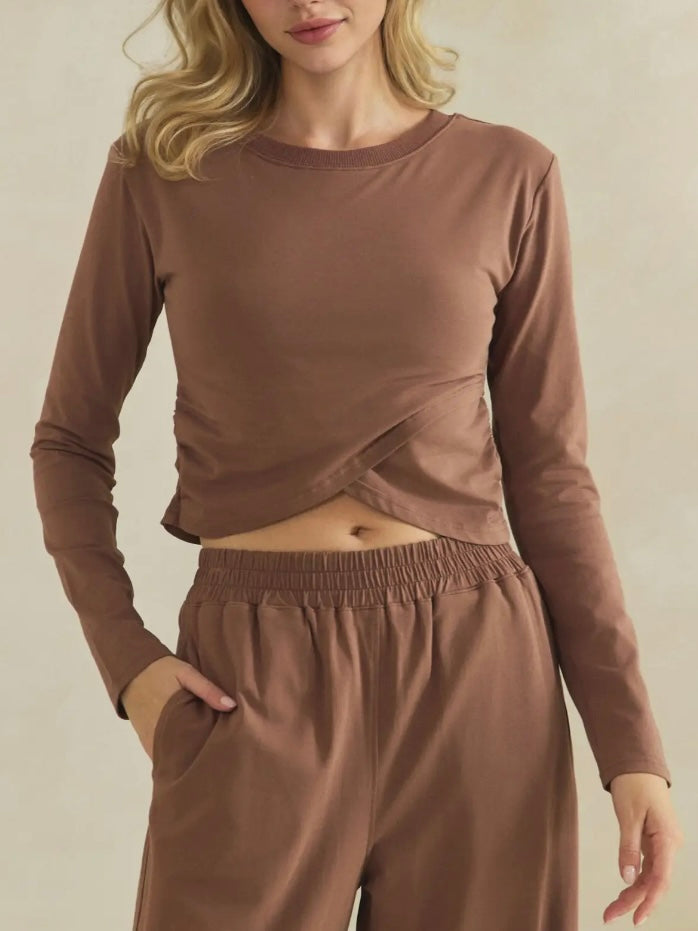 Mocha Cozy Twist Lounge Set