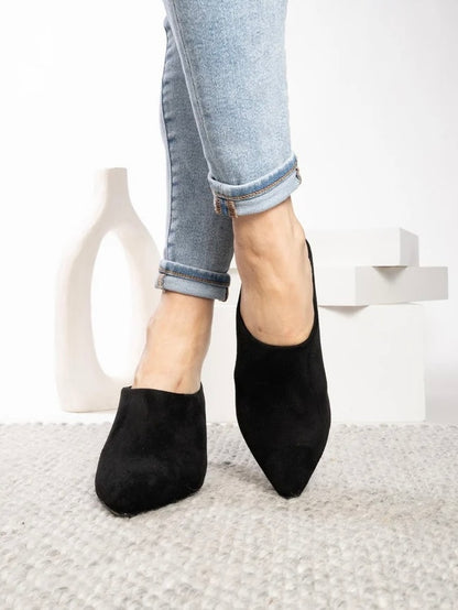 Corkys Sneek Peek Black Heels