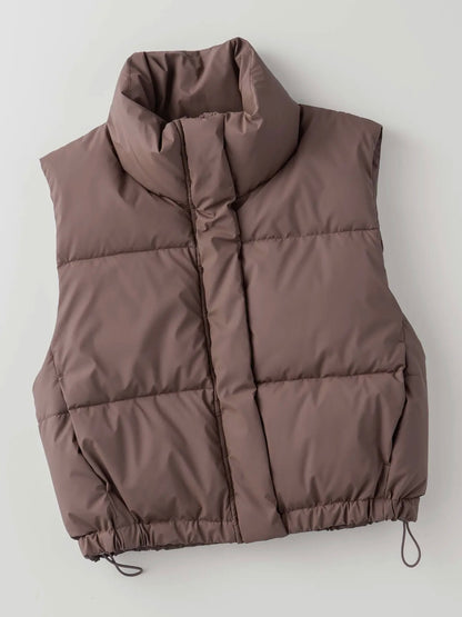 Espresso Adjustable Puffer Vest
