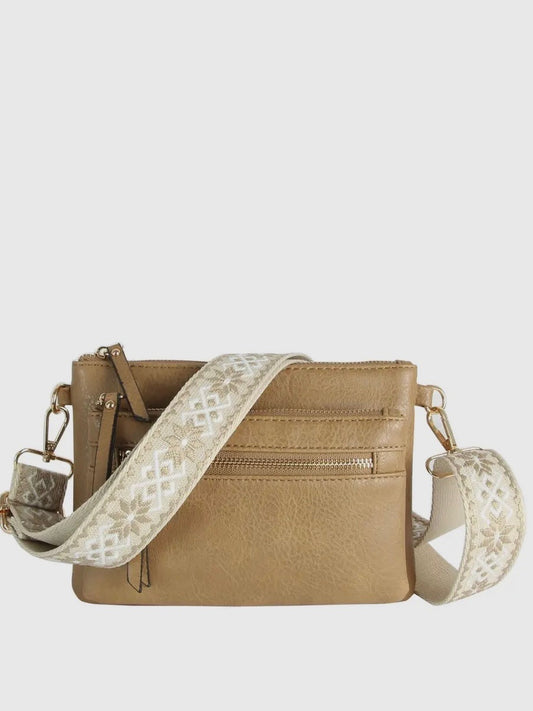 Mocha Crossbody w/ Guitar Strap
