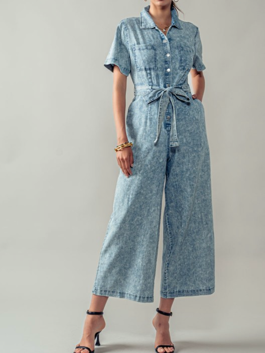 Acid Washed Jumpsuit