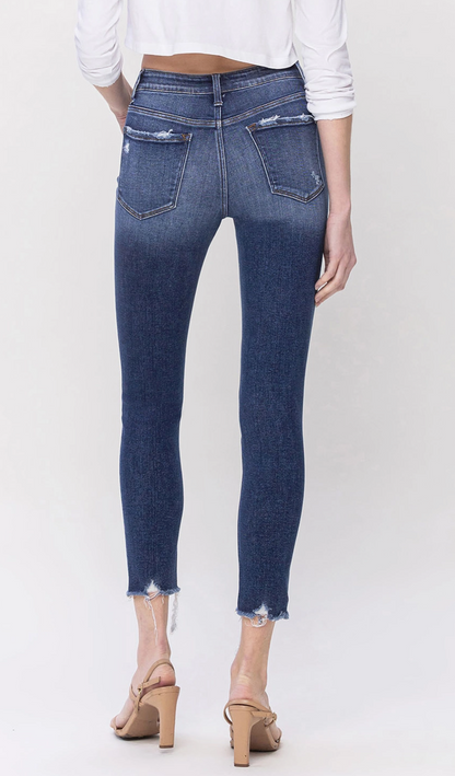 Mid Rise Crop Skinny Jeans