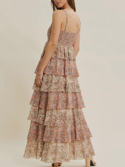 Meadow Whispers Tiered Maxi